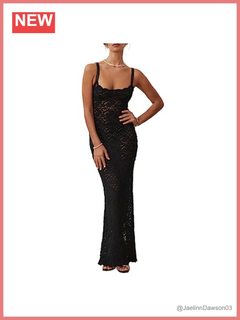 Sexy Lace Hollow Out Maxi Dress Sleeveless Bodycon Party Club Evening